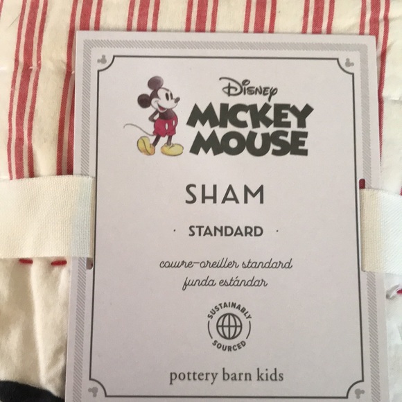 Pottery Barn Kids Disney Mickey Mouse Patchwork Full/Queen Quilt & Shams Set - Picture 13 of 16